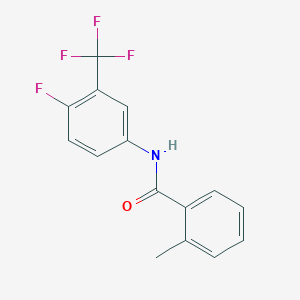 N-[4-fluoro-3-(trifluoromethyl)phenyl]-2-methylbenzamide