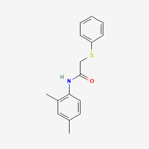 molecular formula C16H17NOS B5783746 N-(2,4-dimethylphenyl)-2-(phenylthio)acetamide 