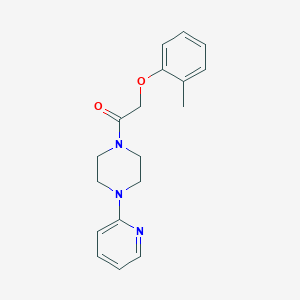 molecular formula C18H21N3O2 B5783766 1-[(2-methylphenoxy)acetyl]-4-(2-pyridinyl)piperazine 