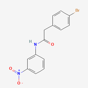 2-(4-bromophenyl)-N-(3-nitrophenyl)acetamide