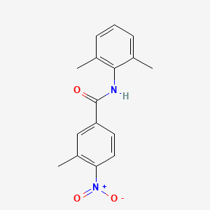 molecular formula C16H16N2O3 B5783781 N-(2,6-dimethylphenyl)-3-methyl-4-nitrobenzamide CAS No. 109306-96-9