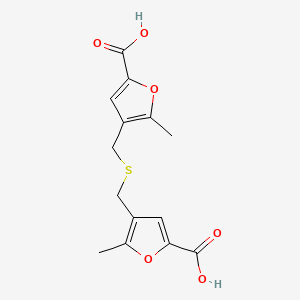 4,4'-[thiobis(methylene)]bis(5-methyl-2-furoic acid)