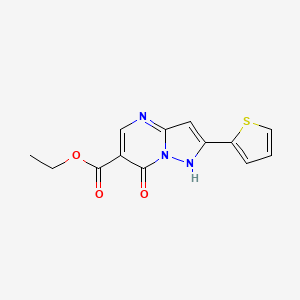 molecular formula C13H11N3O3S B5783845 ethyl 7-hydroxy-2-(2-thienyl)pyrazolo[1,5-a]pyrimidine-6-carboxylate 