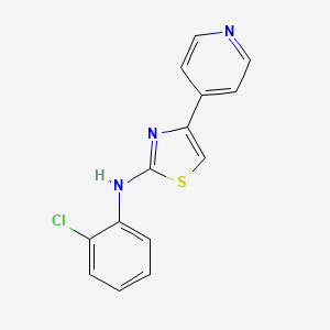 molecular formula C14H10ClN3S B5783865 N-(2-chlorophenyl)-4-(4-pyridinyl)-1,3-thiazol-2-amine 