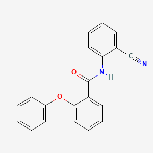 molecular formula C20H14N2O2 B5783875 N-(2-cyanophenyl)-2-phenoxybenzamide 