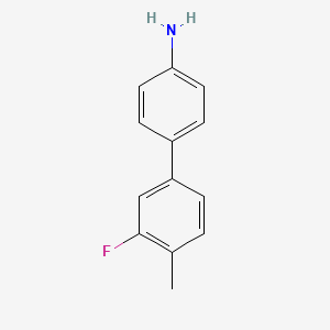 molecular formula C13H12FN B578388 4-(3-Fluoro-4-methylphenyl)aniline CAS No. 1355247-93-6