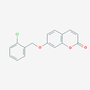 molecular formula C16H11ClO3 B5783931 7-[(2-氯苄基)氧基]-2H-色烯-2-酮 