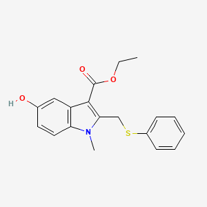 molecular formula C19H19NO3S B5783935 ethyl 5-hydroxy-1-methyl-2-[(phenylthio)methyl]-1H-indole-3-carboxylate 