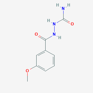 molecular formula C9H11N3O3 B5783936 2-(3-methoxybenzoyl)hydrazinecarboxamide 