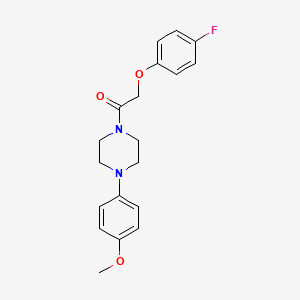 molecular formula C19H21FN2O3 B5783944 1-[(4-fluorophenoxy)acetyl]-4-(4-methoxyphenyl)piperazine 