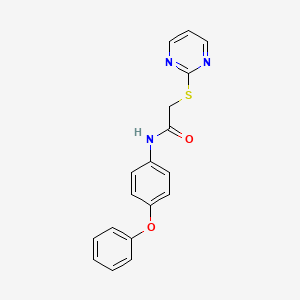 molecular formula C18H15N3O2S B5783961 N-(4-phenoxyphenyl)-2-(2-pyrimidinylthio)acetamide 