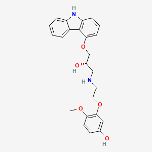 molecular formula C24H26N2O5 B578397 (S)-5-Hydroxycarvedilol CAS No. 1217723-80-2