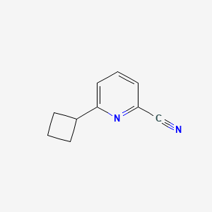 molecular formula C10H10N2 B578400 6-Cyclobutylpicolinonitrile CAS No. 1240604-75-4