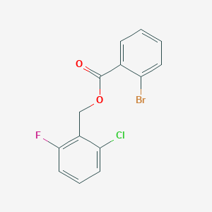 molecular formula C14H9BrClFO2 B5784007 2-chloro-6-fluorobenzyl 2-bromobenzoate 