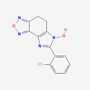 molecular formula C13H9ClN4O2 B5784013 7-(2-chlorophenyl)-4,5-dihydro-6H-imidazo[4,5-e][2,1,3]benzoxadiazol-6-ol 