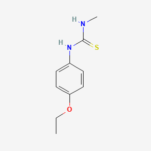 molecular formula C10H14N2OS B5784080 N-(4-ethoxyphenyl)-N'-methylthiourea 