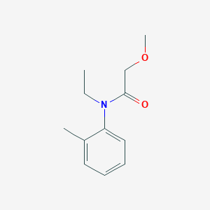 molecular formula C12H17NO2 B5784103 N-ethyl-2-methoxy-N-(2-methylphenyl)acetamide 