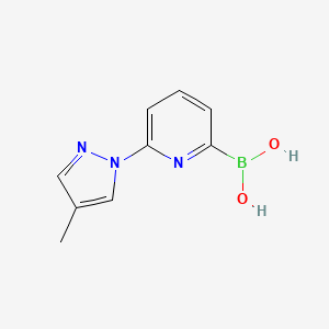 (6-(4-Methyl-1H-pyrazol-1-yl)pyridin-2-yl)boronic acid