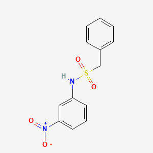 molecular formula C13H12N2O4S B5784183 N-(3-nitrophenyl)-1-phenylmethanesulfonamide 