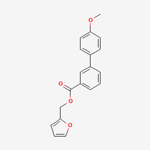 molecular formula C19H16O4 B5784187 2-furylmethyl 4'-methoxy-3-biphenylcarboxylate 