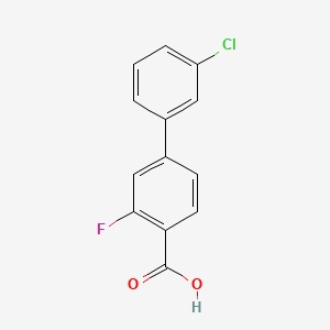 4-(3-Chlorophenyl)-2-fluorobenzoic acid
