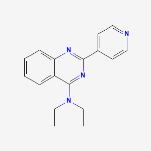 N,N-diethyl-2-(4-pyridinyl)-4-quinazolinamine