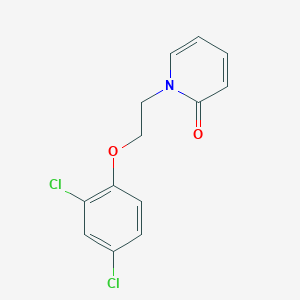 molecular formula C13H11Cl2NO2 B5784256 1-[2-(2,4-dichlorophenoxy)ethyl]-2(1H)-pyridinone 