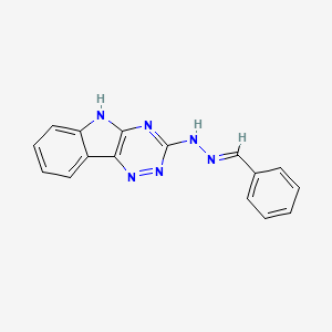 molecular formula C16H12N6 B5784283 benzaldehyde 5H-[1,2,4]triazino[5,6-b]indol-3-ylhydrazone 