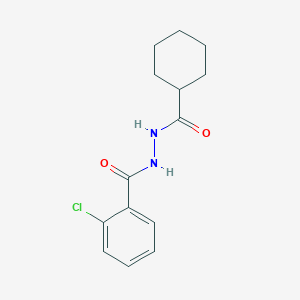 2-chloro-N'-(cyclohexylcarbonyl)benzohydrazide