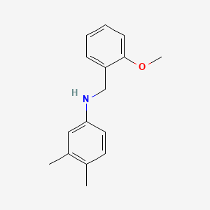 molecular formula C16H19NO B5784313 (3,4-dimethylphenyl)(2-methoxybenzyl)amine 