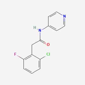 molecular formula C13H10ClFN2O B5784346 2-(2-chloro-6-fluorophenyl)-N-4-pyridinylacetamide 