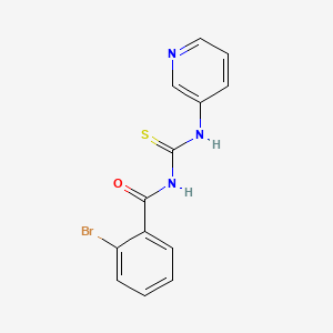 molecular formula C13H10BrN3OS B5784357 2-bromo-N-[(3-pyridinylamino)carbonothioyl]benzamide 