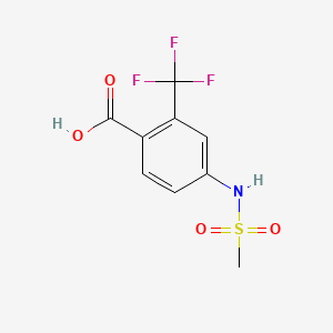 molecular formula C9H8F3NO4S B578437 4-(Methylsulfonamido)-2-(trifluoromethyl)benzoic Acid CAS No. 1314406-51-3