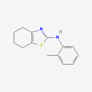 molecular formula C14H16N2S B5784402 N-(2-methylphenyl)-4,5,6,7-tetrahydro-1,3-benzothiazol-2-amine 