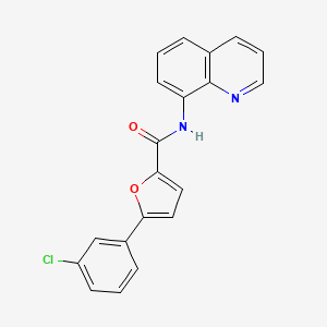 molecular formula C20H13ClN2O2 B5784409 5-(3-chlorophenyl)-N-8-quinolinyl-2-furamide 