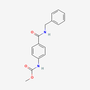 molecular formula C16H16N2O3 B5784412 methyl {4-[(benzylamino)carbonyl]phenyl}carbamate 