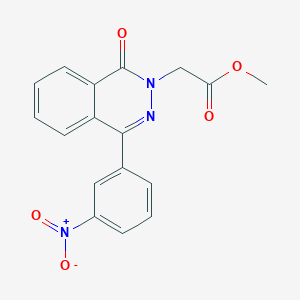 molecular formula C17H13N3O5 B5784446 methyl [4-(3-nitrophenyl)-1-oxo-2(1H)-phthalazinyl]acetate 