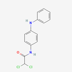 molecular formula C14H12Cl2N2O B5784452 N-(4-anilinophenyl)-2,2-dichloroacetamide 