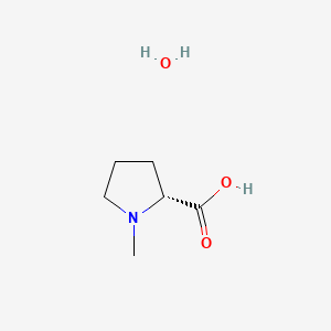 molecular formula C6H13NO3 B578448 N-Methyl-D-proline monohydrate CAS No. 1217447-61-4
