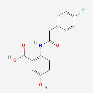 2-{[(4-chlorophenyl)acetyl]amino}-5-hydroxybenzoic acid
