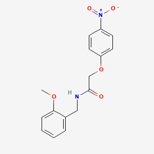 molecular formula C16H16N2O5 B5784509 N-(2-methoxybenzyl)-2-(4-nitrophenoxy)acetamide 