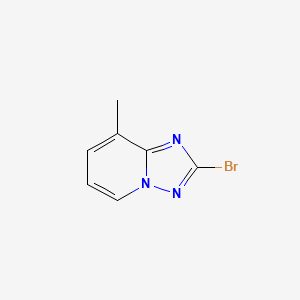 molecular formula C7H6BrN3 B578451 2-溴-8-甲基-[1,2,4]三唑并[1,5-a]吡啶 CAS No. 1352723-51-3