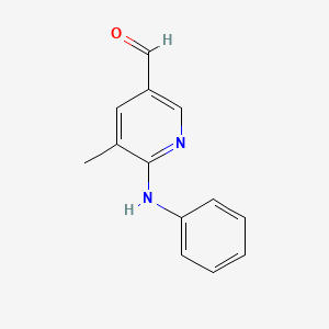 molecular formula C13H12N2O B578452 5-Methyl-6-(phenylamino)nicotinaldehyde CAS No. 1355193-89-3
