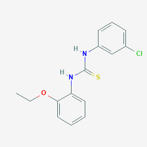 molecular formula C15H15ClN2OS B5784570 N-(3-chlorophenyl)-N'-(2-ethoxyphenyl)thiourea 