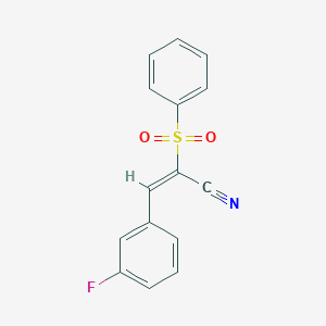 molecular formula C15H10FNO2S B5784578 3-(3-fluorophenyl)-2-(phenylsulfonyl)acrylonitrile 