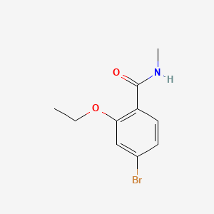 molecular formula C10H12BrNO2 B578458 4-Bromo-2-ethoxy-N-methylbenzamide CAS No. 1245563-16-9