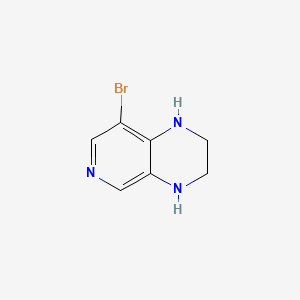 molecular formula C7H8BrN3 B578459 8-Bromo-1,2,3,4-tetrahydropyrido[3,4-b]pyrazine CAS No. 1253526-90-7