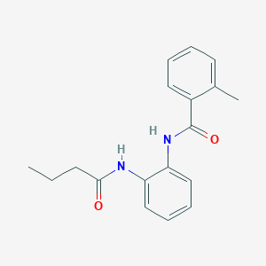 molecular formula C18H20N2O2 B5784598 N-[2-(butyrylamino)phenyl]-2-methylbenzamide 