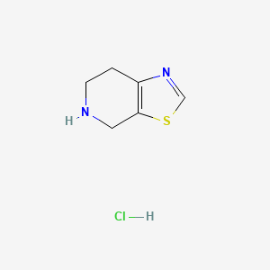 molecular formula C6H9ClN2S B578461 4,5,6,7-Tetrahydrothiazolo[5,4-c]pyridin-Hydrochlorid CAS No. 1241725-84-7