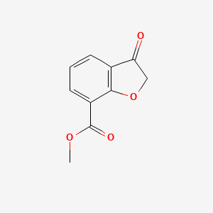 molecular formula C10H8O4 B578463 Methyl 3-oxo-2,3-dihydrobenzofuran-7-carboxylate CAS No. 1337851-11-2